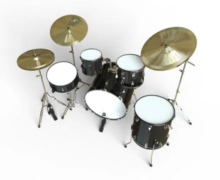 Drums Top View Illustrazione stock