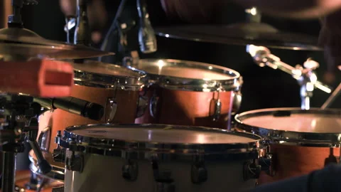 Drumset Drummer playing rock | 4K Video stock 157812069