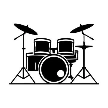 The drumset Stock Illustration