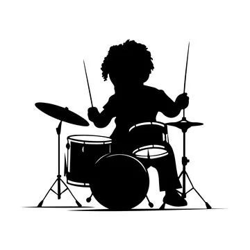 The drumset Stock Illustration