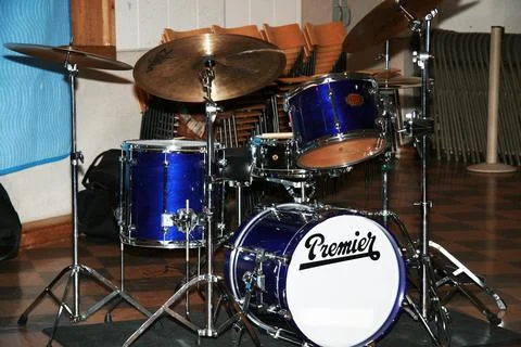 Drumset in Studio Stock-Fotos