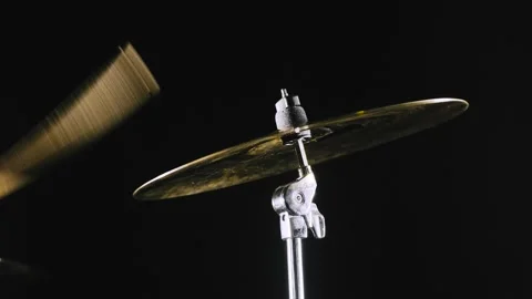Drumstick hits the crash Stock Footage 156633646