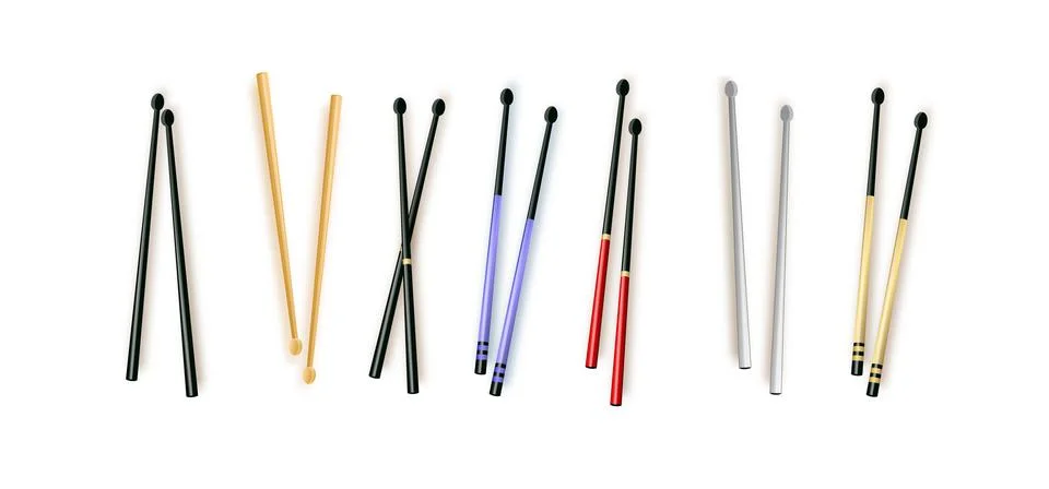 Drumstick is isolated on a white background. Vector Stock Illustration