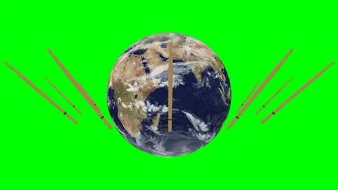 Drumstick turn around the world - loop Stock Footage 166267601