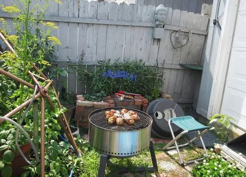 DrumStickGrill Foto stock