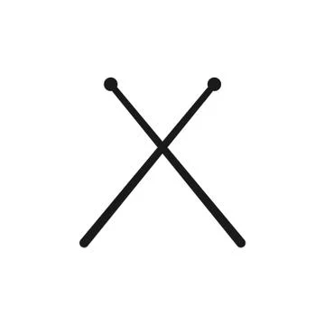 Drumsticks vector design illustration Stock Illustration
