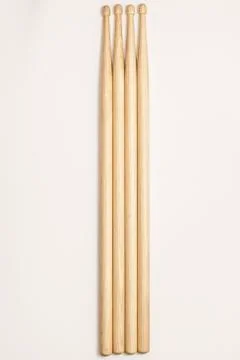Drumsticks on a white background Foto stock