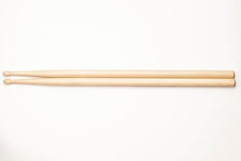 Drumsticks on a white background Foto stock