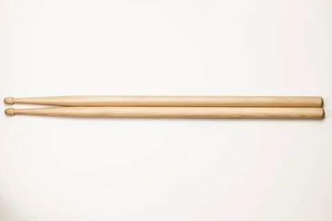 Drumsticks on a white background Foto stock
