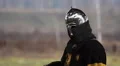 Drunk and sleepy knight barely standing on his feet, going to fight with enemies HD Footage