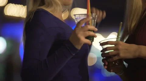 Drunk beautiful ladies moving sexy bodie... | Stock Video | Pond5