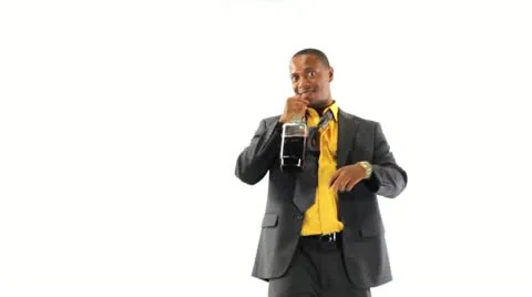 Drunk Black Businessman Stock Footage 11823067