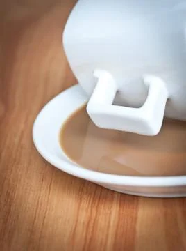 Drunk Coffee cup . Stock Photos