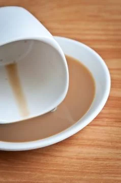 Drunk Coffee cup . Stock Photos