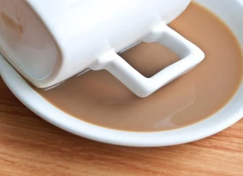 Drunk Coffee cup . Fotos Stock