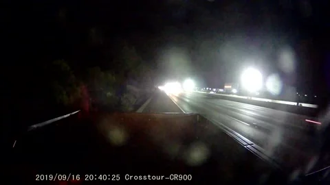 Drunk Driver Causes Chain Reaction Car Crash in a Construction Zone, Carlsbad, C Stock Footage 310564079