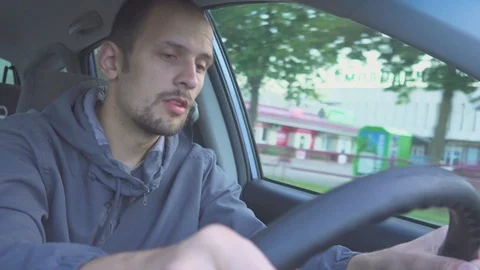Drunk Driver. Danger on the road. Stock Footage 90563064