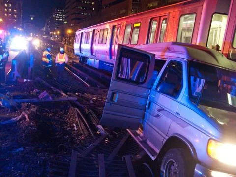 Drunk driving accident Stock Photos