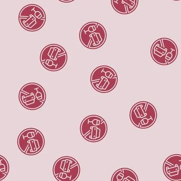 Drunk driving car driving obstacles glyph seamless pattern Stock Illustration