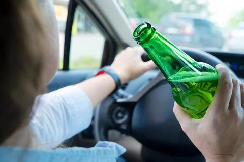 Drunk driving concept Stock Photos