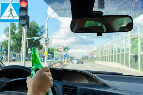 Drunk driving concept Stock Photos