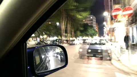 Drunk driving at night Video stock 84042221