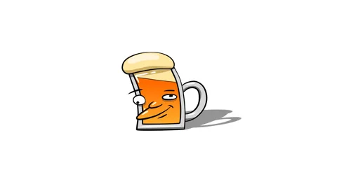 Drunk irish pint of beer. Stock Footage 89868810