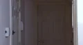 Drunk lady stumbles into house HD Footage