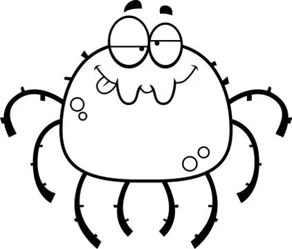 Drunk Little Spider Stock Illustration