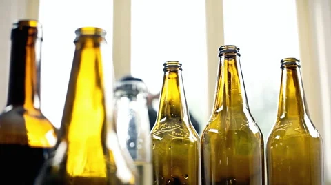 Drunk man bottles covered Stock Footage 59771236