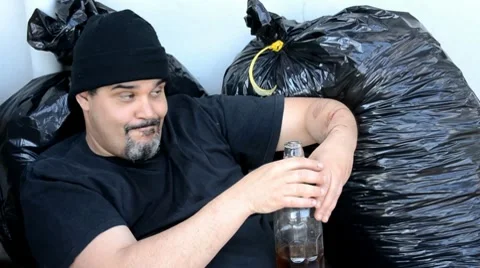 Drunk man Stock Footage 7754918
