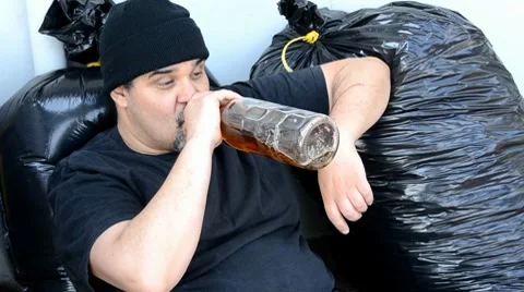 Drunk man Stock Footage 7754919