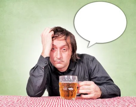 Drunk man Stock Illustration