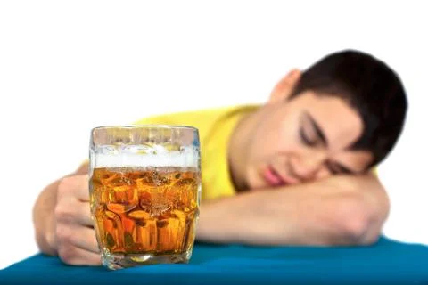 Drunk man Foto stock