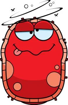 Drunk Red Blood Cell Stock Illustration