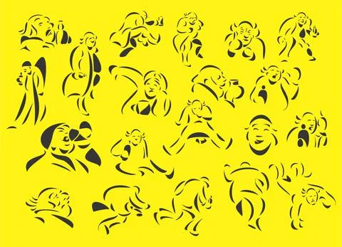 Drunk Vector People イラスト素材