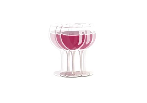 Drunk on wine Stock Illustration