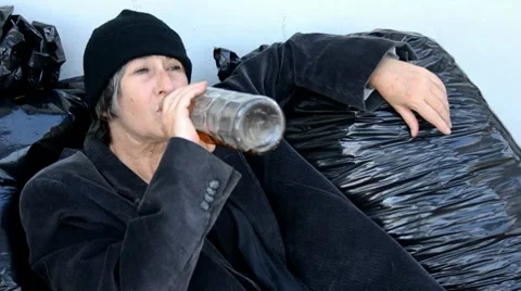 Drunk woman Video stock 7754858