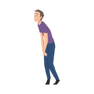 Drunk Young Man Man Walking Tipsy Screwed, Drunkenness, Bad Habit Concept Stock Illustration