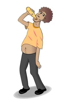Drunken Stock Illustration