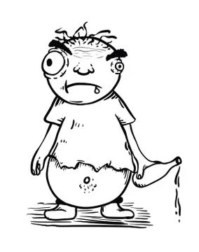 Drunken man Stock Illustration