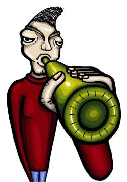 Drunken man Stock Illustration