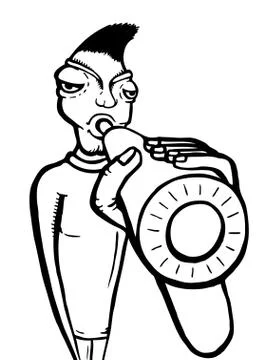 Drunken man Stock Illustration