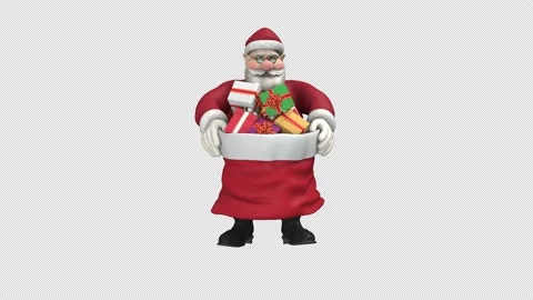 Drunken Santa Loop Video stock 218566581