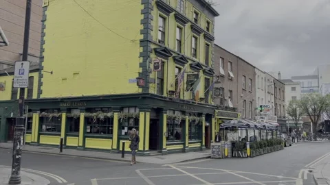 Drury St and St. Stephen Green Corner, Dublin, Ireland 库存影片 218950746