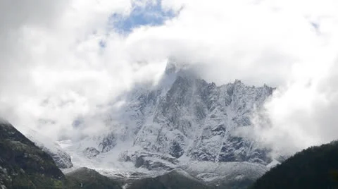 The drus north face clouds Stock Footage 24185174