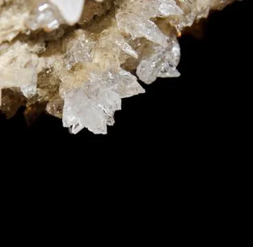 Druze of crystals in the cave Stock Photos