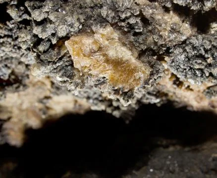 Druze of crystals in the cave Stock Photos