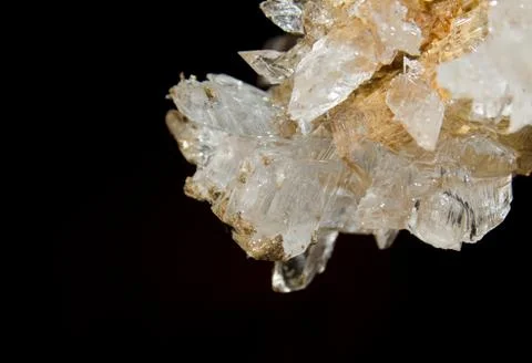 Druze of crystals in the cave Stock Photos