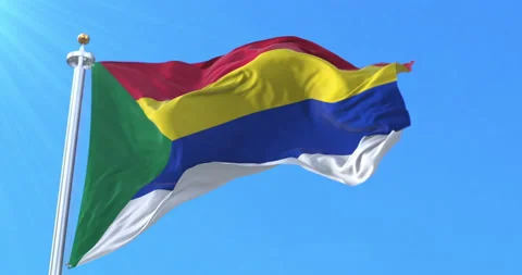 Druze flag. Loop Video stock 158793035